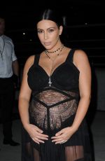 Pregnant KIM KARDASHIAN at Givenchy Fashion Show in New York 09/11/2015