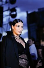 Pregnant KIM KARDASHIAN at Givenchy Fashion Show in New York 09/11/2015