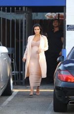 Pregnant KIM KARDASHIAN Leaves a Studio in Van Nuys 09/04/2015