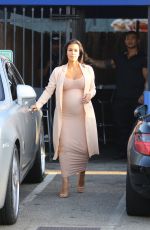 Pregnant KIM KARDASHIAN Leaves a Studio in Van Nuys 09/04/2015