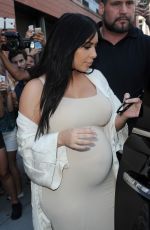 Pregnant KIM KARDASHIAN Leaves Her Apartment in New York 09/13/2015