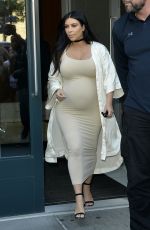 Pregnant KIM KARDASHIAN Leaves Her Apartment in New York 09/13/2015