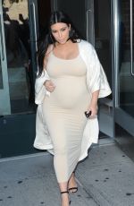 Pregnant KIM KARDASHIAN Leaves Her Apartment in New York 09/13/2015