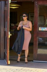 Pregnant KIM KARDASHIAN Out and About in Malibu 09/20/2015