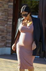 Pregnant KIM KARDASHIAN Out and About in Malibu 09/20/2015