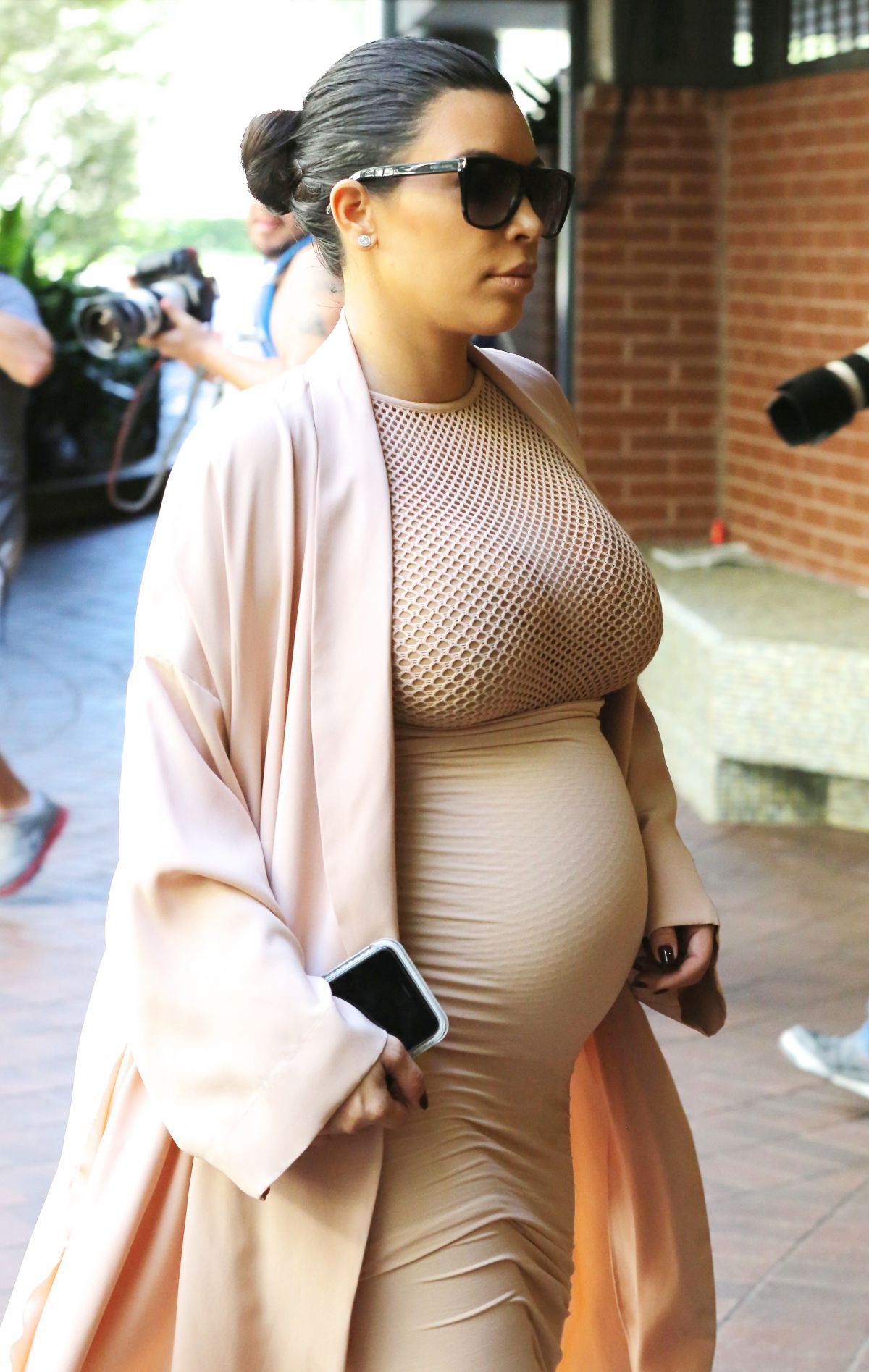 Pregnant Kim Kardashian Out In Beverly Hills Hawtcelebs