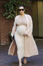 Pregnant KIM KARDASHIAN Out in Beverly Hills 09/27/2015