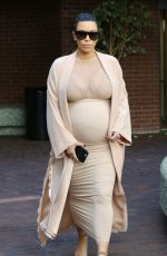 Pregnant KIM KARDASHIAN Out in Beverly Hills 09/27/2015