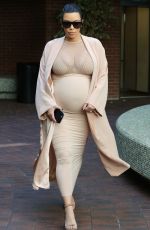 Pregnant KIM KARDASHIAN Out in Beverly Hills 09/27/2015