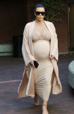 Pregnant KIM KARDASHIAN Out in Beverly Hills 09/27/2015