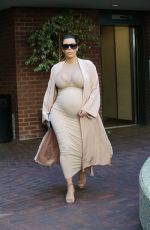 Pregnant KIM KARDASHIAN Out in Beverly Hills 09/27/2015
