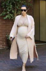 Pregnant KIM KARDASHIAN Out in Beverly Hills 09/27/2015
