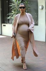 Pregnant KIM KARDASHIAN Out in Beverly Hills 09/27/2015