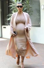Pregnant KIM KARDASHIAN Out in Beverly Hills 09/27/2015