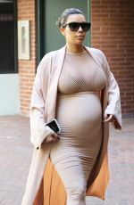 Pregnant KIM KARDASHIAN Out in Beverly Hills 09/27/2015