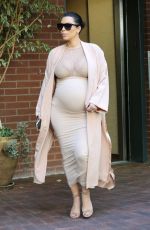 Pregnant KIM KARDASHIAN Out in Beverly Hills 09/27/2015