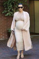 Pregnant KIM KARDASHIAN Out in Beverly Hills 09/27/2015