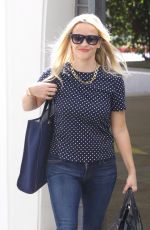 REESE WITHERSPOON in Jeans Arrives at Her Office in Santa Monica 09/02/2015