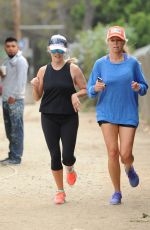 REESE WITHERSPOON Out Jogging in Brentwood 09/03/2015