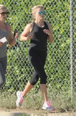 REESE WITHERSPOON Out Jogging in Santa Monica 09/17/2015