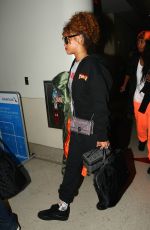 RIHANNA Arrives at Los Angeles International Airport 09/02/2015