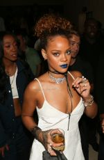 RIHANNA at Her Party at New York Edition in New York 09/10/2015
