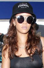 RIHANNA at Los Angeles International Airport 09/24/2015