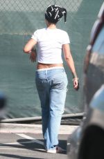 RIHANNA in Ripped Jeans Out in Los Angeles 09/06/2015