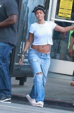 RIHANNA in Ripped Jeans Out in Los Angeles 09/06/2015