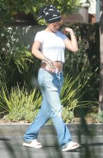 RIHANNA in Ripped Jeans Out in Los Angeles 09/06/2015