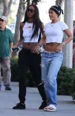 RIHANNA in Ripped Jeans Out in Los Angeles 09/06/2015