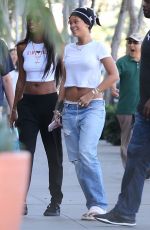 RIHANNA in Ripped Jeans Out in Los Angeles 09/06/2015