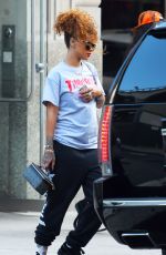 RIHANNA Out and About in New York 09/01/2015
