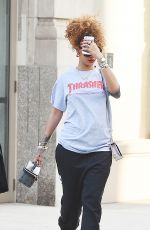 RIHANNA Out and About in New York 09/01/2015
