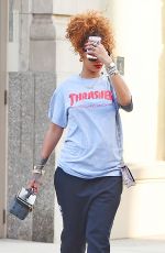 RIHANNA Out and About in New York 09/01/2015