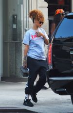 RIHANNA Out and About in New York 09/01/2015