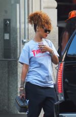 RIHANNA Out and About in New York 09/01/2015