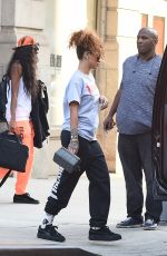 RIHANNA Out and About in New York 09/01/2015