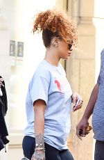 RIHANNA Out and About in New York 09/01/2015
