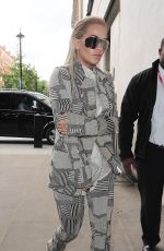 RITA ORA Arrives at BBC Radio 1 Studios in London 09/02/2015