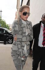 RITA ORA Arrives at BBC Radio 1 Studios in London 09/02/2015