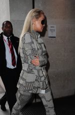 RITA ORA Arrives at BBC Radio 1 Studios in London 09/02/2015