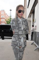 RITA ORA Arrives at BBC Radio 1 Studios in London 09/02/2015