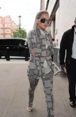 RITA ORA Arrives at BBC Radio 1 Studios in London 09/02/2015