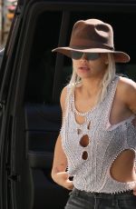 RITA ORA Arrives at Jimmy Kimmel Live in Hollywood 09/08/2015