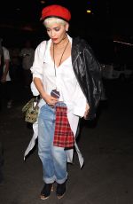 RITA ORA Arrives at Kanye West Concert in Los Angeles 09/25/2015