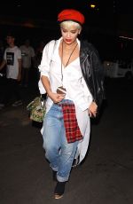 RITA ORA Arrives at Kanye West Concert in Los Angeles 09/25/2015