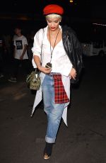 RITA ORA Arrives at Kanye West Concert in Los Angeles 09/25/2015