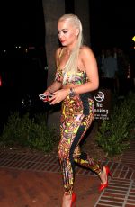 RITA ORA at Republic Records VMA Afterparty in West Hollywood