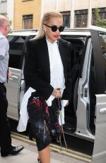 RITA ORA on a Promo Tour for Her New Single Body on Me in London 09/03/2015